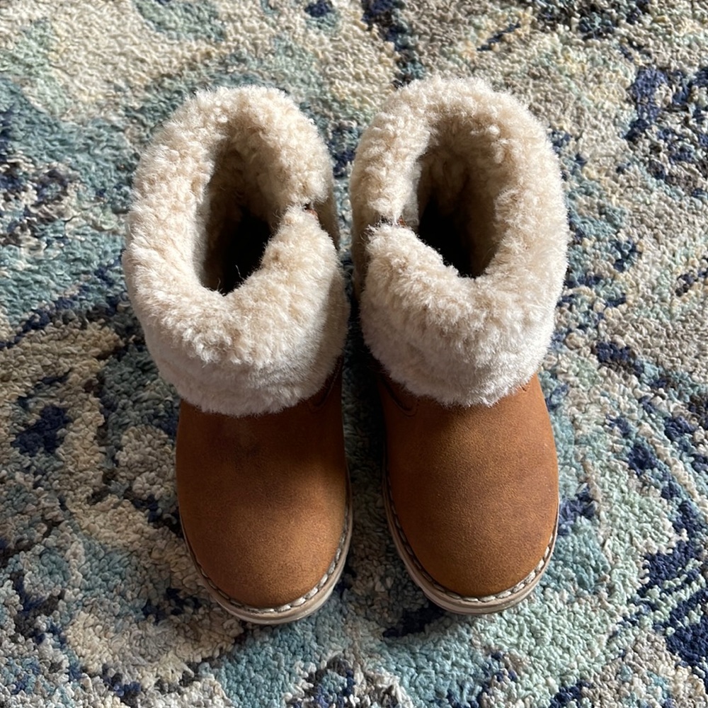ZARA Toddler Lined Boots with Zipper Size 23
